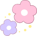 60307pinkandpurpleflowers custom emote - Palak XOXO