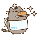 PusheenLoaf animated GIF emoji from The Group Chat