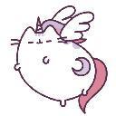 3534unicornpusheen animated GIF emoji - The Group Chat