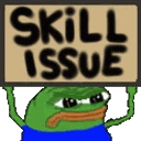 Skill_Issue_Peepo animated Discord emote | The Group Chat