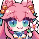 waifuAhriFlower Discord Emoji from ୨୧     waifu cαƒe    𓂃 ✿   〈 🍵ɞ ྀྀ active ⋆ social ⋆ events ⋆ gwys ⋆ icons ⋆ gaming ⋆ art ⋆ sfw ⋆