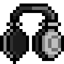 headphones animated GIF emoji from Sammy's Indie-Electro Lounge