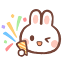 bunnycelebrate Discord sticker | 🌸VikiRO