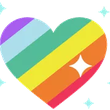 rainbowheart Discord sticker from 🌸VikiRO