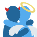 Devilangel Discord sticker - Amoura Hub 🩵 | Social hub • 18+ • Hangout • Dating • Relationship • Active Vcs • SFW • Chill