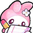 waifumymelodytakingnotes animated Discord emote - ୨୧     waifu cαƒe    𓂃 ✿   〈 🍵ɞ ྀྀ active ⋆ social ⋆ events ⋆ gwys ⋆ icons ⋆ gaming ⋆ art ⋆ sfw ⋆