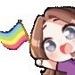 waifu_HappyPride animated emote | ୨୧     waifu cαƒe    𓂃 ✿   〈 🍵ɞ ྀྀ active ⋆ social ⋆ events ⋆ gwys ⋆ icons ⋆ gaming ⋆ art ⋆ sfw ⋆