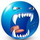 bluyell custom emote - trans chompers