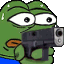 pepeshoot custom emote from ATGs (All The Gamers)