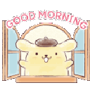 puringoodmorning animated GIF emoji | girls.exe (18+)