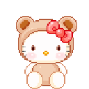 hellokittybearblush animated emote - girls.exe (18+)