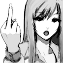 rudemiddlefinger custom emote from girls.exe (18+)