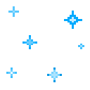 0_bluesparkles animated emote | /genuinely ₊˚・