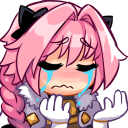 AstolfoCryHands Discord Emoji from Femboy Order ・Femboys ・Furries・LGBTQ+・Roblox・Warthunder・Gay Tag・Twink Tag・Femboy Tag