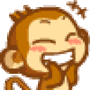 SH_monkey_happy animated GIF emoji - /nyxs ﹒ᶻ 𝗓 𐰁♡