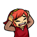 ConfusedRedLink custom emote from Critical Cuties ♡