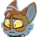 Cat with wide yellow eyes and a troubled expression looking in disbelief.