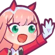 ZeroTwo Discord sticker | MikuVerse | A Free Chat Community
