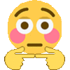 shy animated Discord emote - /D0llz