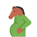pregnant_horse Discord sticker - Political Hub