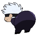 GojoTwerk animated GIF emoji from The Fandomatic Server