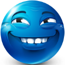 bluemojitrollface Discord sticker from Lunar Loft
