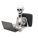 skeletonz Discord sticker from ~𝓞𝓾𝓽𝓒𝓪𝓼𝓽~