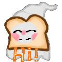 ghosty_hi Discord sticker from ₊˚⊹ ᰔ Ghosty Toasty Graveyard ᰔ ⊹˚ ₊