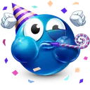 blueParty custom emote from 𝓶𝓲𝓼𝓽