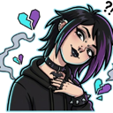 confused Discord sticker from Nyx After Dark