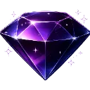 GlitzernderlilaDiamantmitSternen