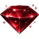 RoteDiamantmitfunkelndenSternen