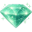 GlhendesmaragdgrneDiamantIllustr