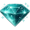 LeuchtenderTrkisDiamantmitSterne