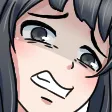 Girl with dark hair making a pained, grimacing face of extreme cringe.