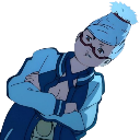Momo_Grandma_Look custom emote from DanDaDan - Discord