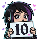 rate10 custom emote | Nyx After Dark