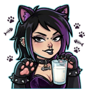 milk custom emote | Nyx After Dark