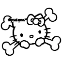 0_hellokitty custom emote | ۶ৎ　‿　cemetery　 ݁ 　˖