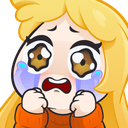 804600blondegirlcry custom emote - iamsanna