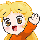 995875blondegirlwave custom emote - iamsanna