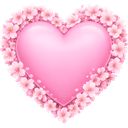 472841pinksakuraheart custom emote | iamsanna