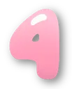 Number_Four_4_Pink
