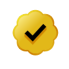 twittergoldcheckmark custom emote - ChekoVerse