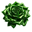 911585green3dshinyrose