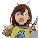 Momo_Pointing Discord Emoji | DanDaDan - Discord