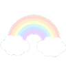 rainbow custom emote | ꒰  .  🌈 。cndyume ◟ `` ˖
