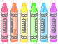 crayon animated GIF emoji - ꒰  .  🌈 。cndyume ◟ `` ˖