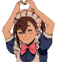 Momo_Heart Discord sticker - DanDaDan - Discord