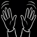 Shadow_Welcome Discord Emoji - White Shadows